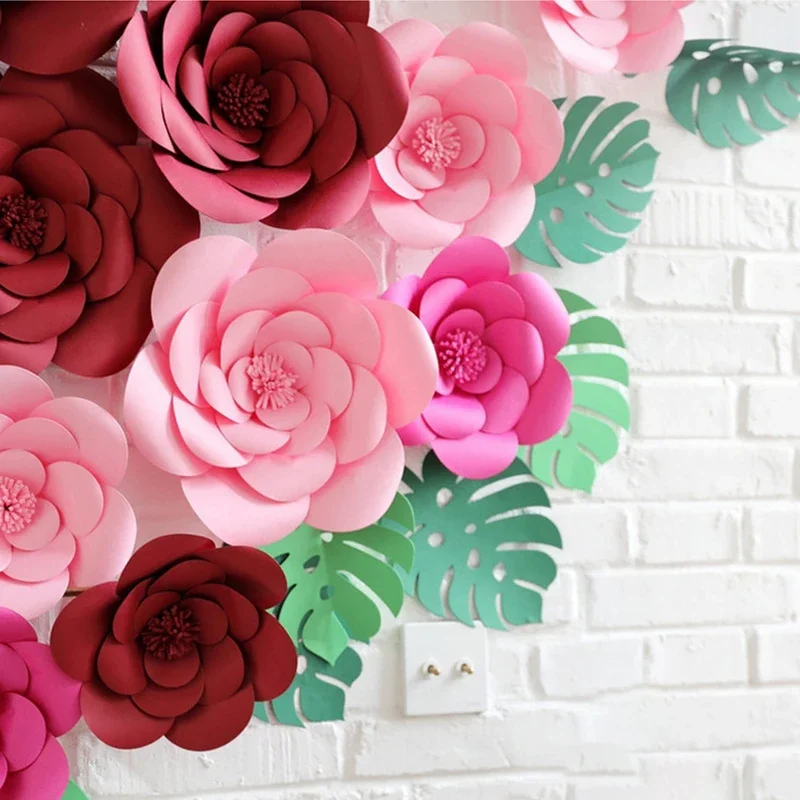 Art And Craft For Nursery - DIY Buatan Kertas Besar Bunga Mawar
