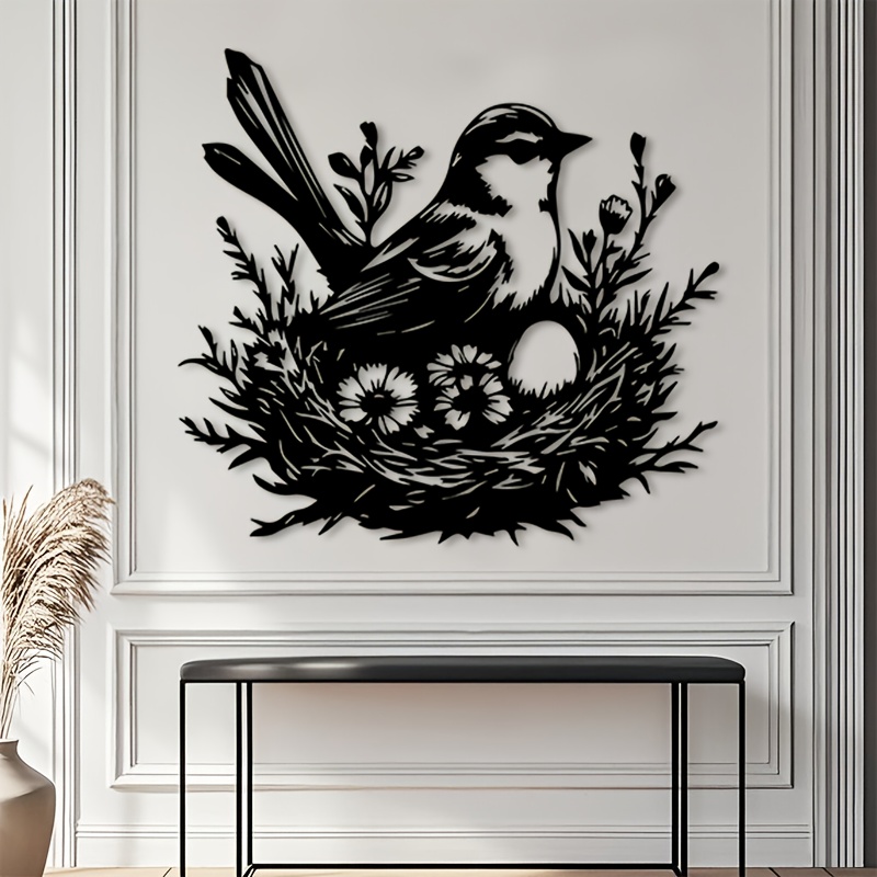 Art And Craft For Nursery - CIFBUY Hiasan Dinding Logam Sarang Burung