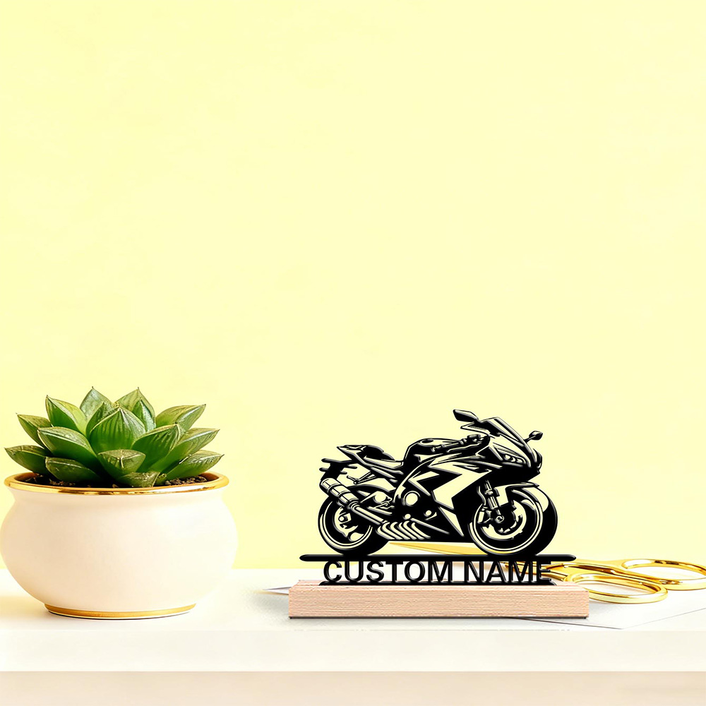 Art Craft Wood - 1pc Patung Motor Abstrak Keren, Dapat