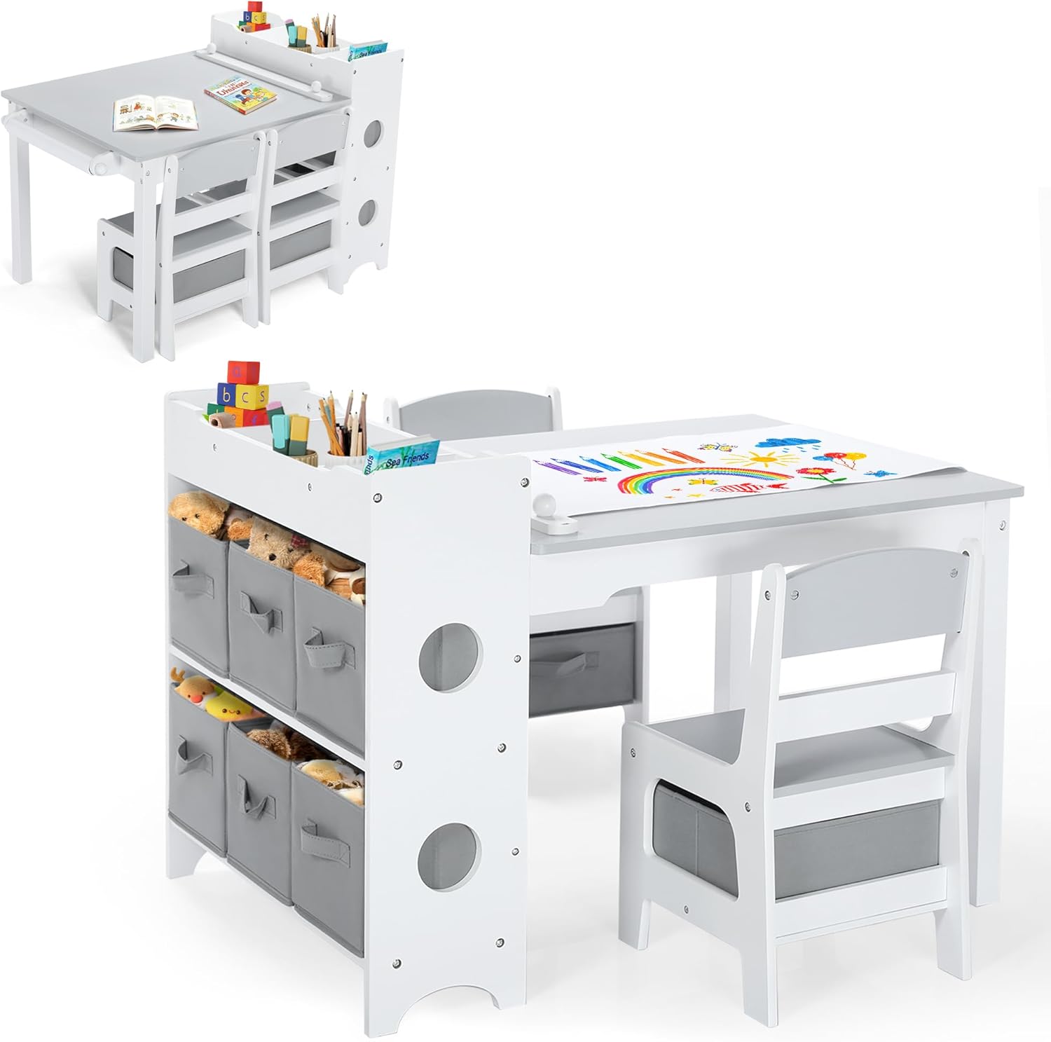 Art And Craft For Nursery - Set Meja & Kursi Seni Anak,