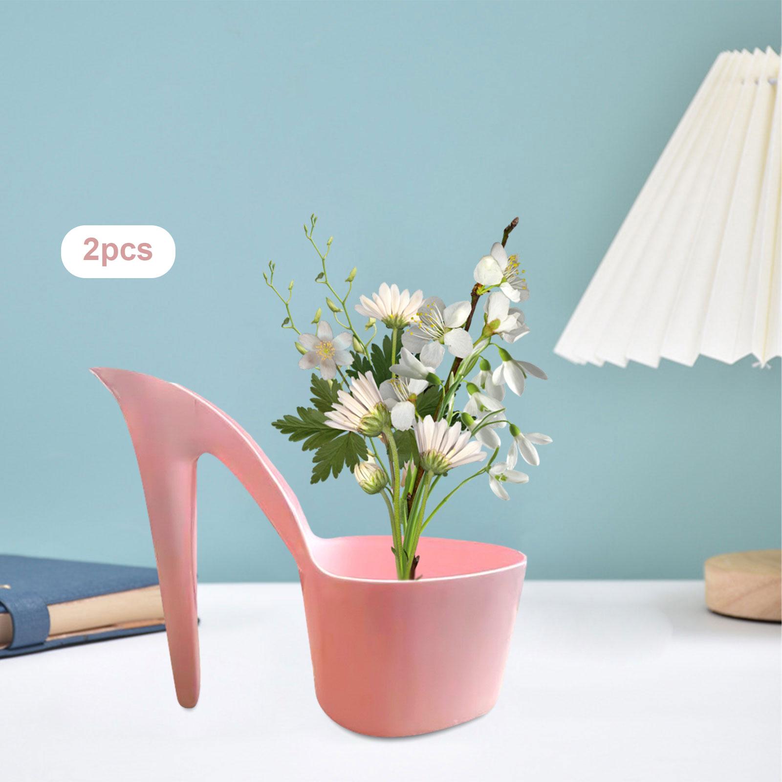 Art And Craft For Nursery - 2x Flowerpot wanita bentuk sepatu seni