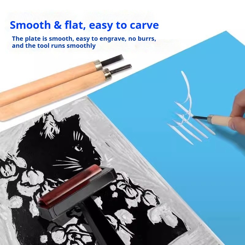 Lino Printing Block - Blok Karet Ukir 3mm/5mm A3/A4/A5/A6 Blok