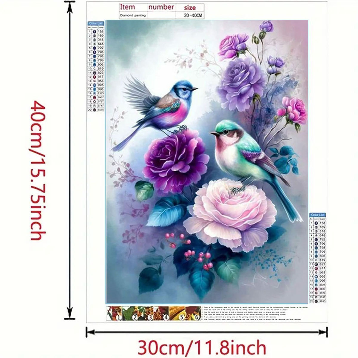 Art Craft Animals - 1 Set Lukisan Berlian Aroma Bunga