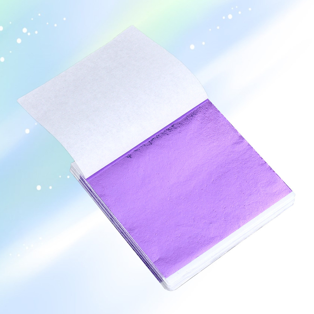 Art Craft In Paper - 50 Buah 8X8.5Cm Lembaran Daun Emas