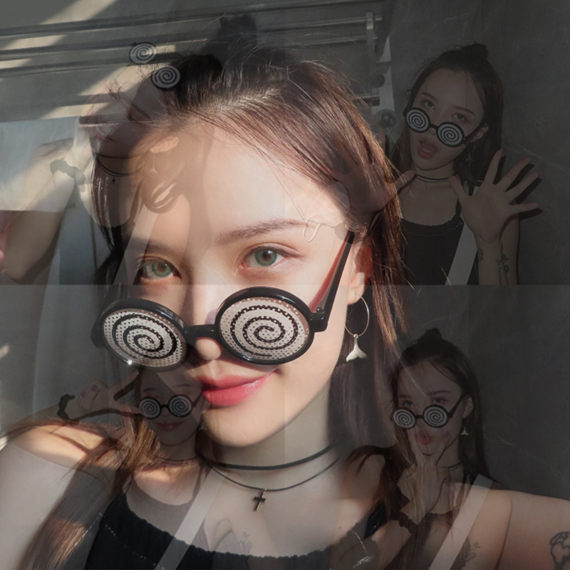 Art Craft Glasses - Kacamata Cosplay Baru Pola Vertigo Kacamata