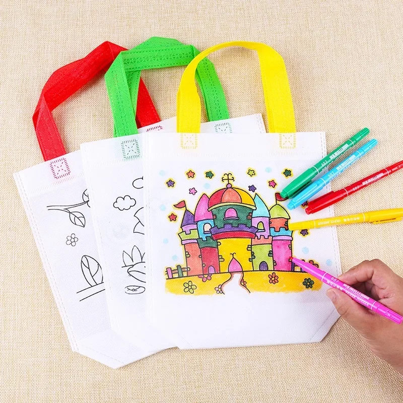 Art Craft Notebook - 1-10pcs Set Tas DIY Graffiti dengan