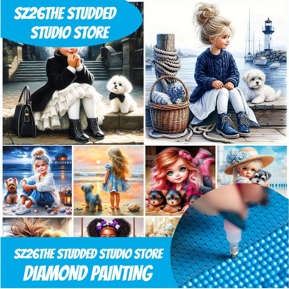 Art Craft Animals - Sz26 Lukisan Mosaik Berlian DIY Bertabur