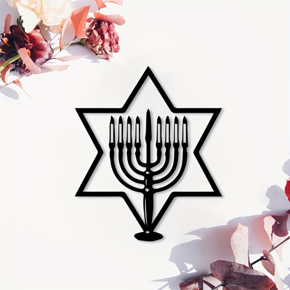 Art & Craft Jojo - CIFBUY Seni Dinding Logam Menorah Bintang