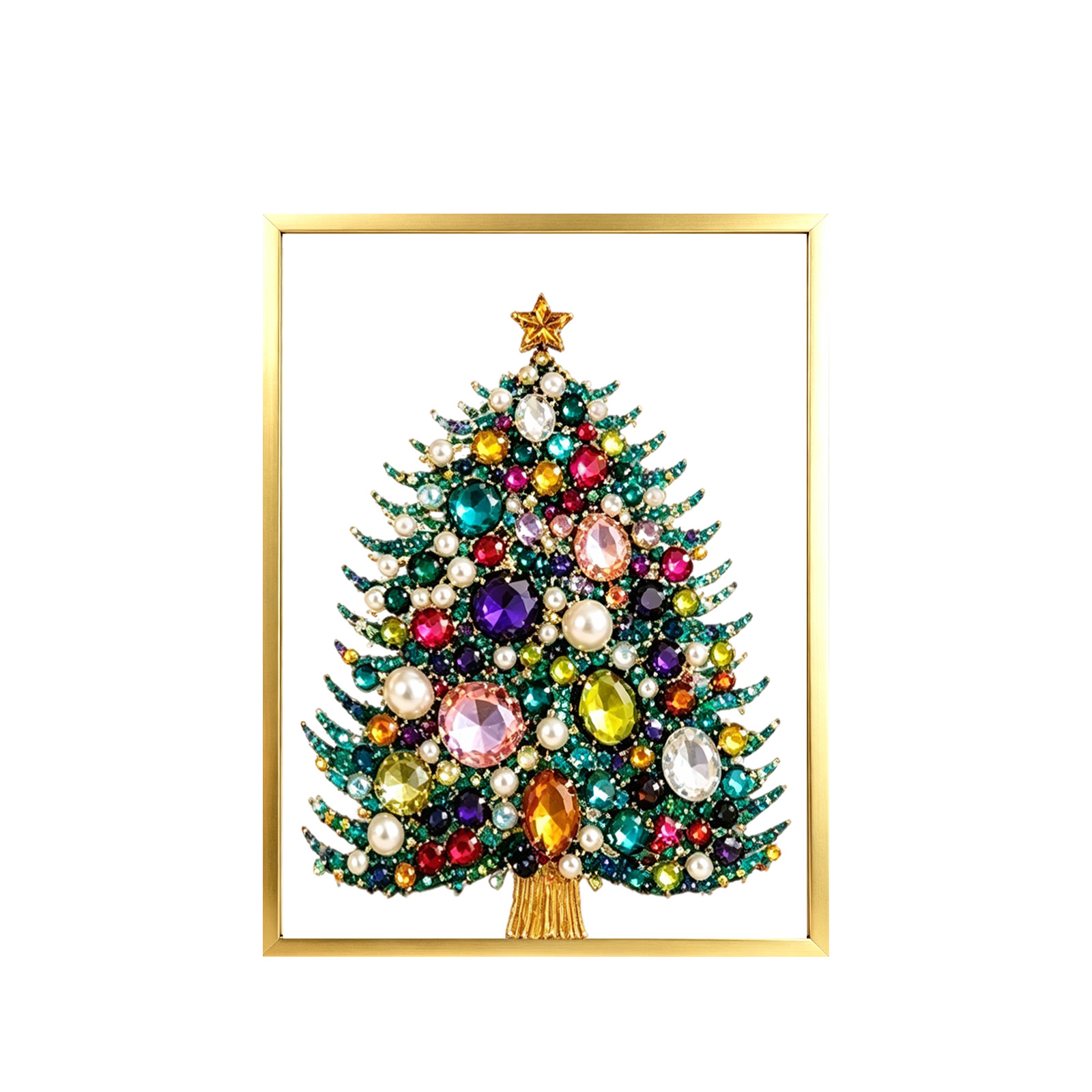 Art And Craft Xmas Tree - Kit Lukisan Berlian DIY Natal Untuk