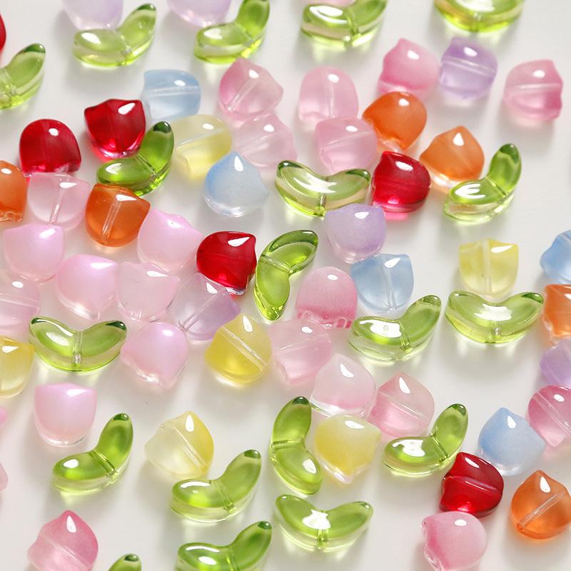 Art Craft Usa - Manik-manik Bunga Lampwork 30Pcs Manik-manik Kaca