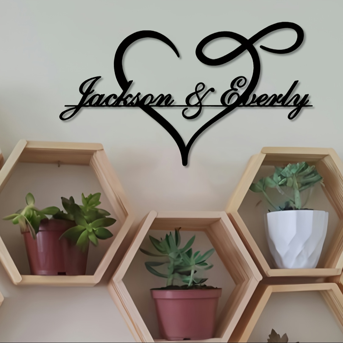 Art Craft Room Ideas - 1 Buah Seni Dinding Logam Kustom