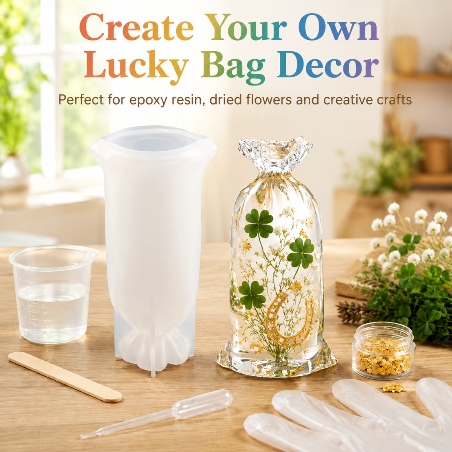 Art Craft Display - Cetakan Silikon Resin Lucky Bag, Cetakan