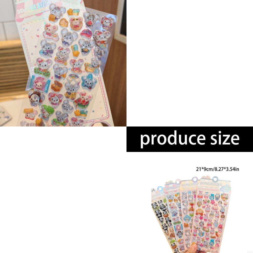 Art Craft Notebook - Stiker Hewan Timbul Stiker Resin PVC
