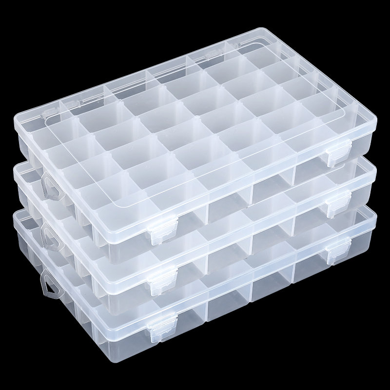 Art Craft Display - Kotak penyimpanan Organizer plastik 36 kisi,