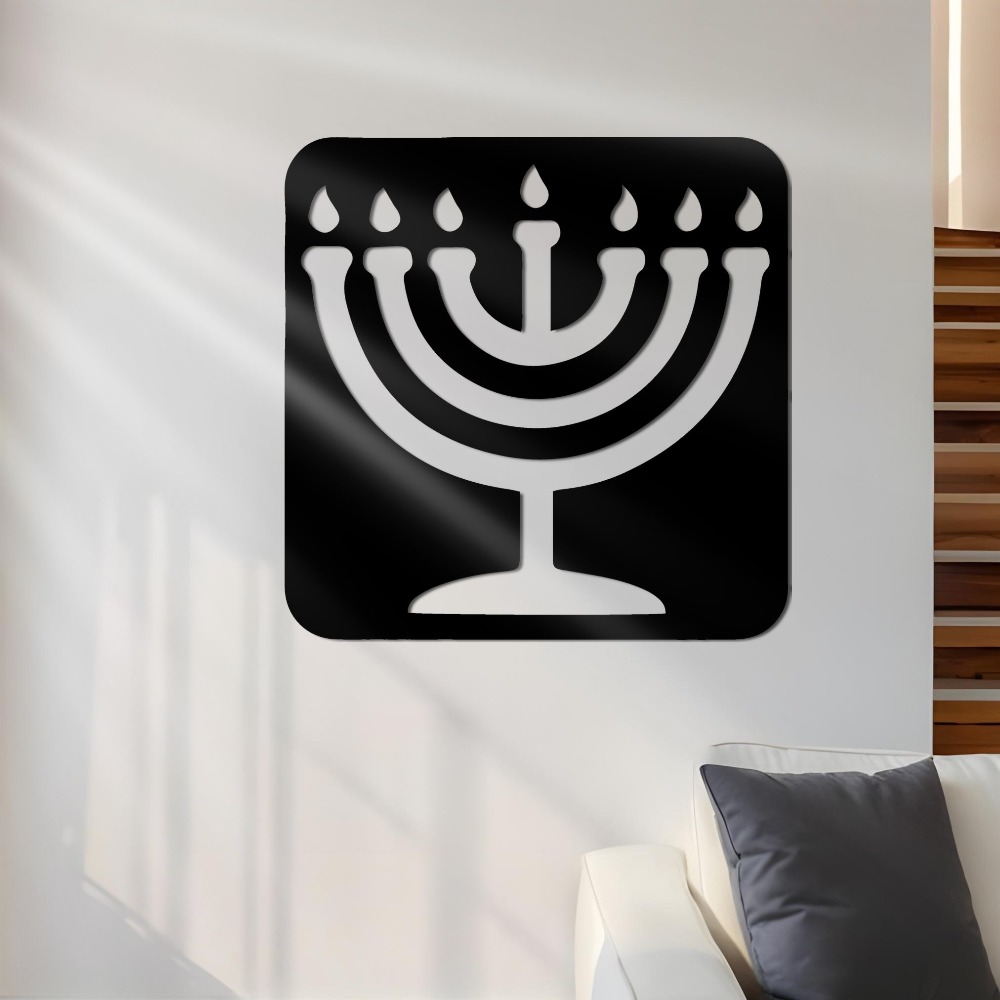 Art & Craft Jojo - CIFBUY Hiasan Dinding Besi Vintage Menorah