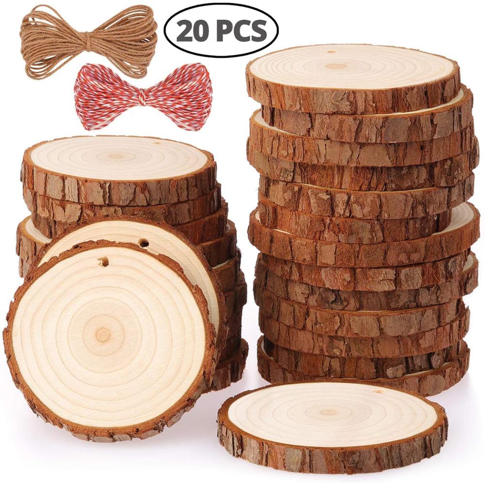 Art Craft Christmas Tree - Potongan Kayu Alami Kit Kerajinan Kayu