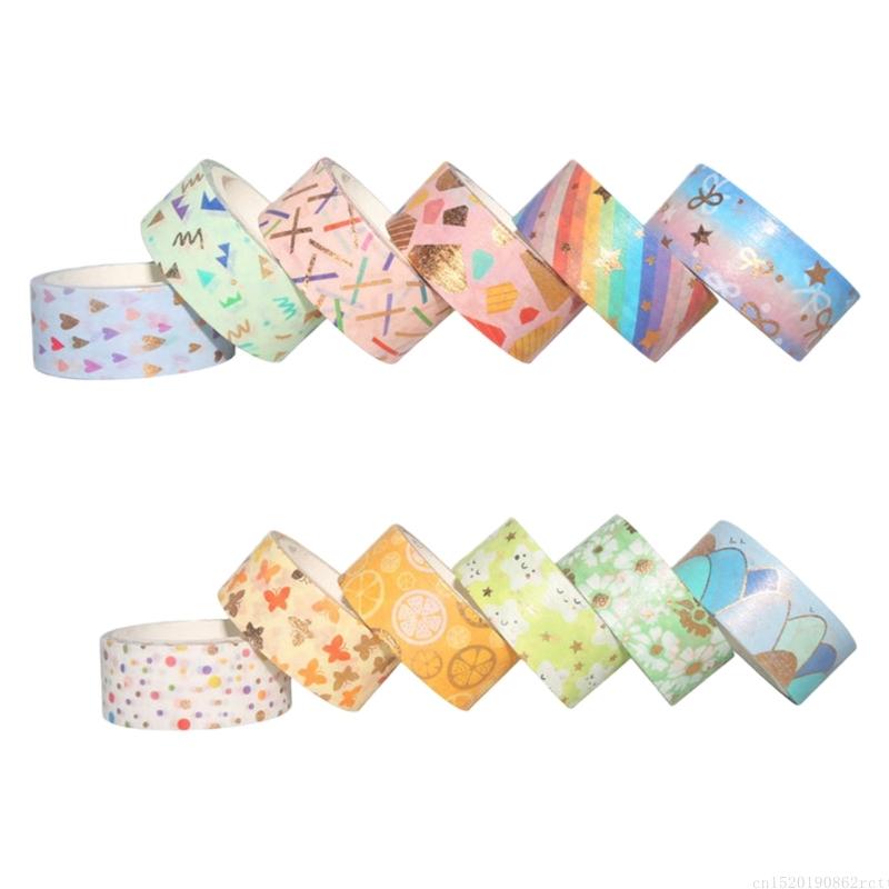 Art Craft Notebook - D5BB 12Roll Pita Kertas Dekoratif 15mmX3Meter