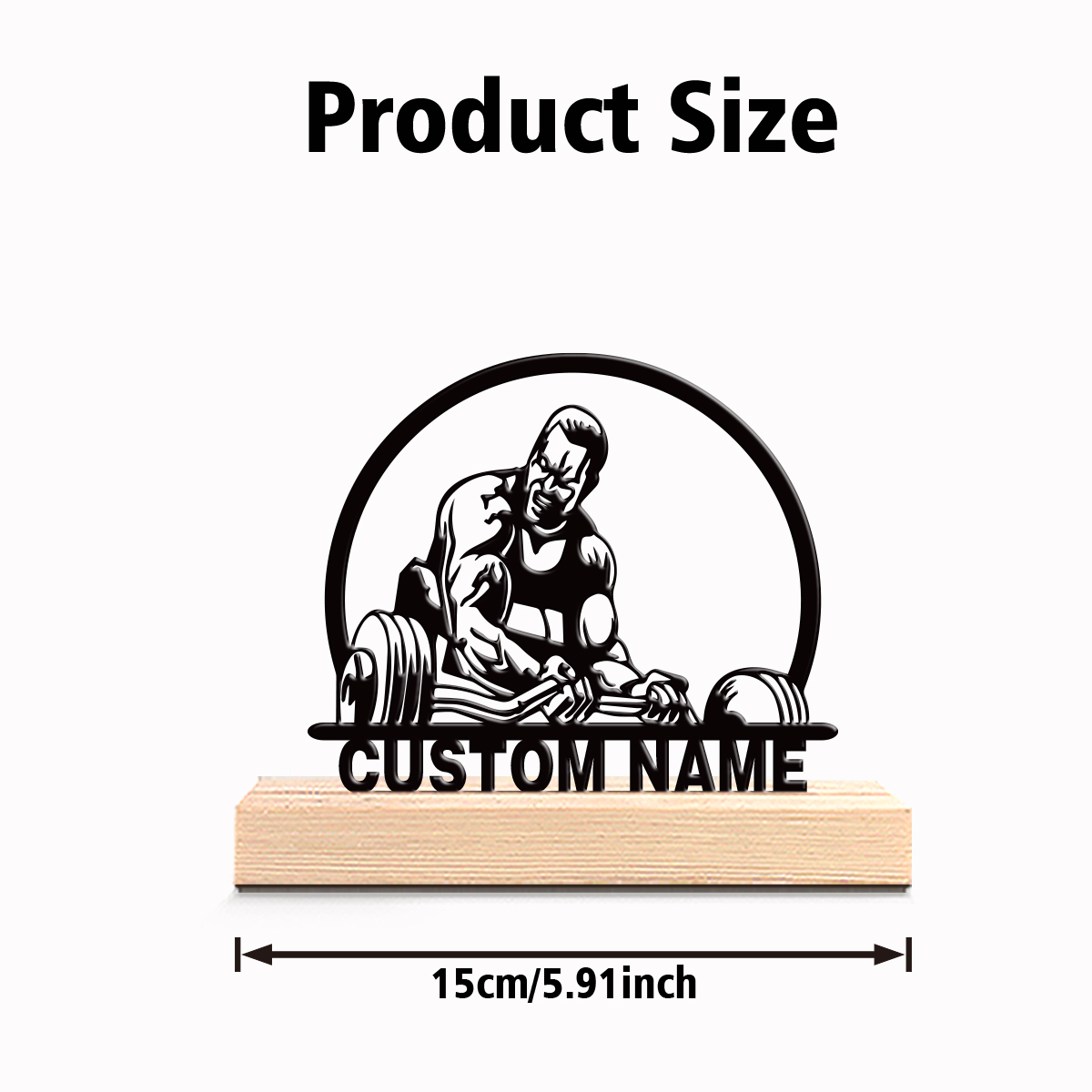 1pc Patung Logam Huruf Kustom  - Art Craft Wood ulasan dan harga