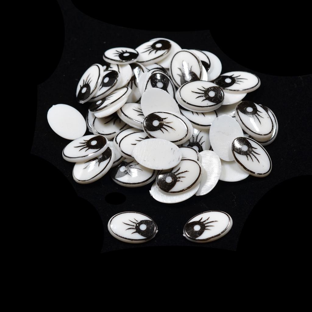 Mata Kartun Oval Pipih Plastik - Art Craft Eyes ulasan dan harga