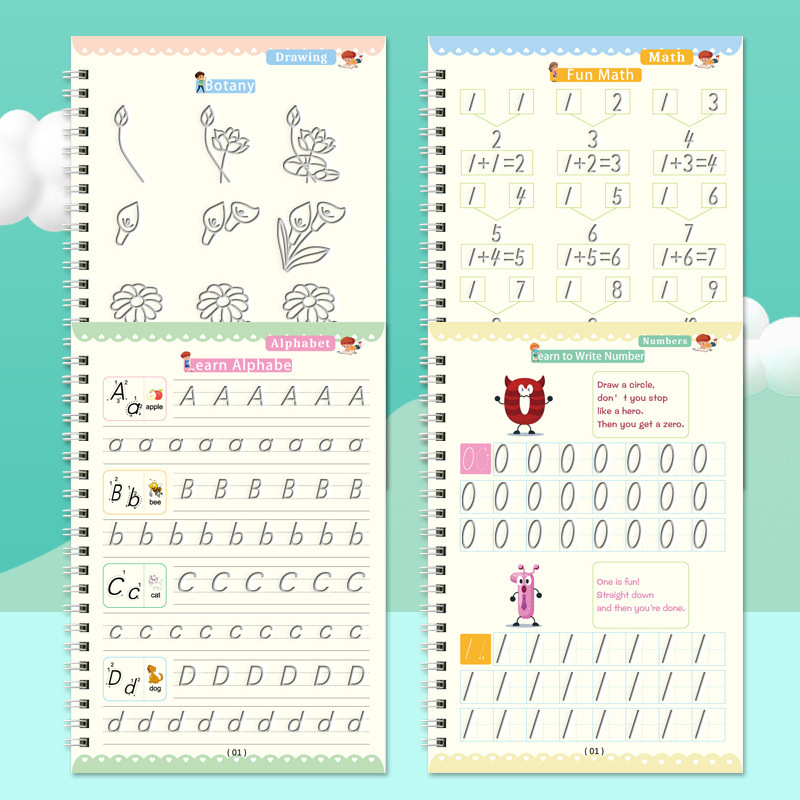 4 Buku/Set (Gratis 1 Pulpen+10 - Calligraphy Pen Set ulasan dan harga