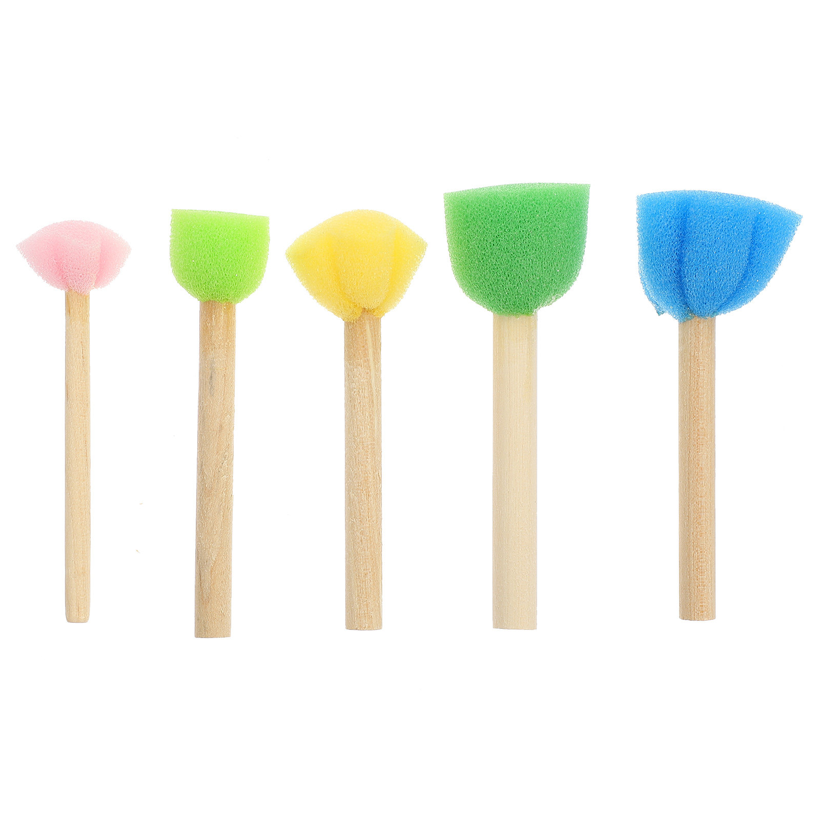 25Pcs Set Kuas Spons Bentuk Bu - Art And Craft For Nursery ulasan dan harga