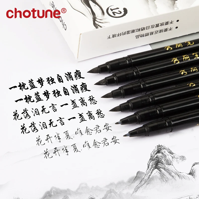 Set pena tulisan kuas pena kal - Calligraphy Pen Set ulasan dan harga