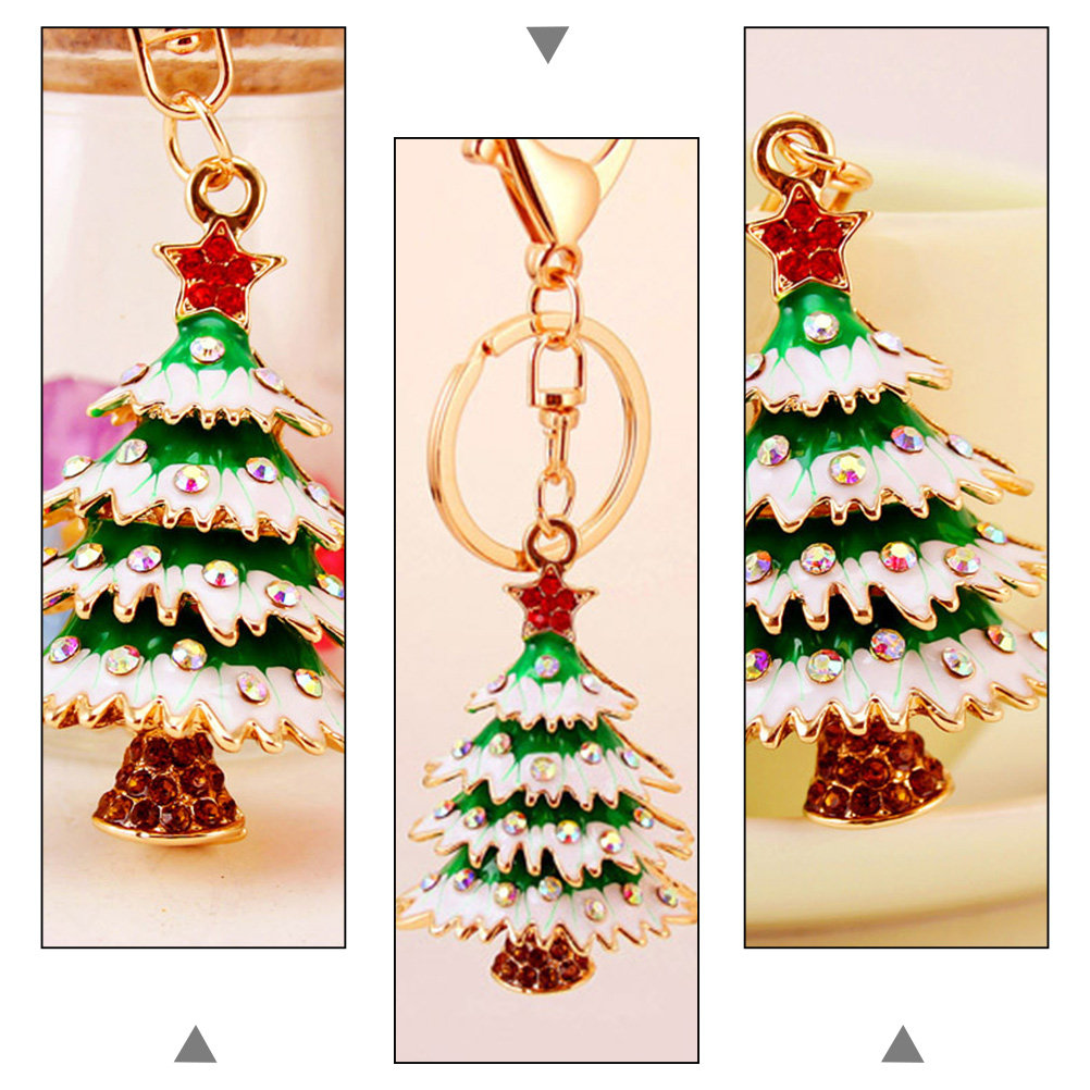 2Pcs Gantungan Kunci Pohon Nat - Art And Craft Xmas Tree ulasan dan harga