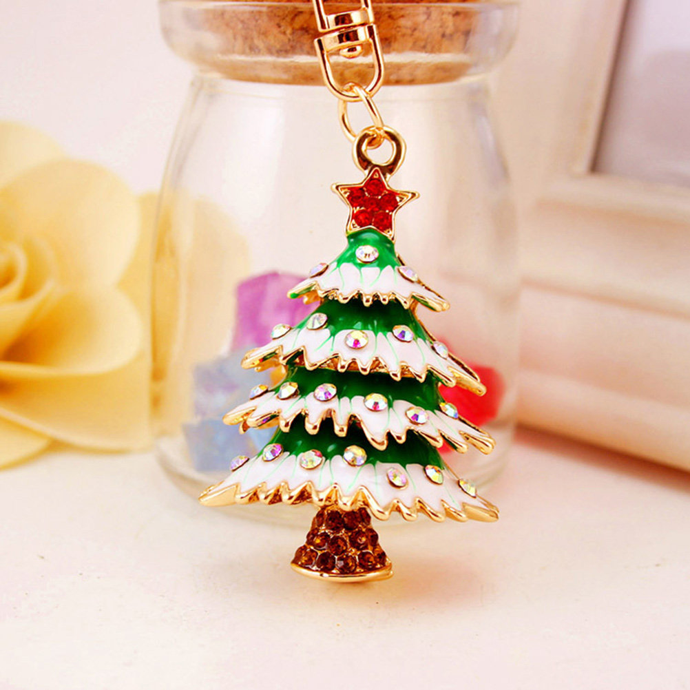 2Pcs Gantungan Kunci Pohon Nat - Art And Craft Xmas Tree ulasan dan harga