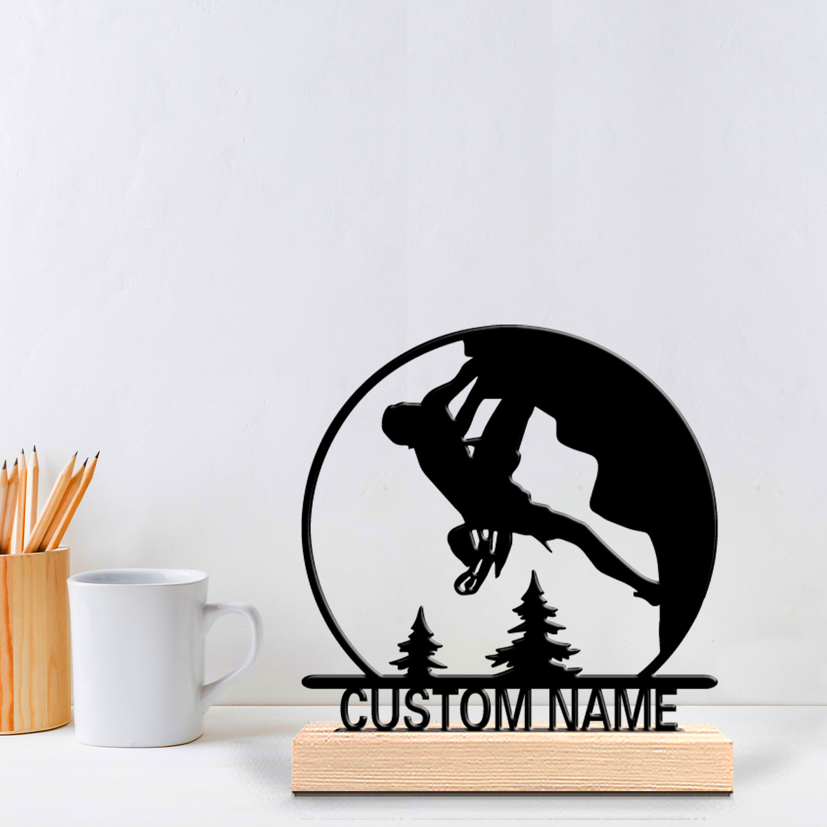 1 buah Patung Logam dengan Nam - Art Craft Wood ulasan dan harga