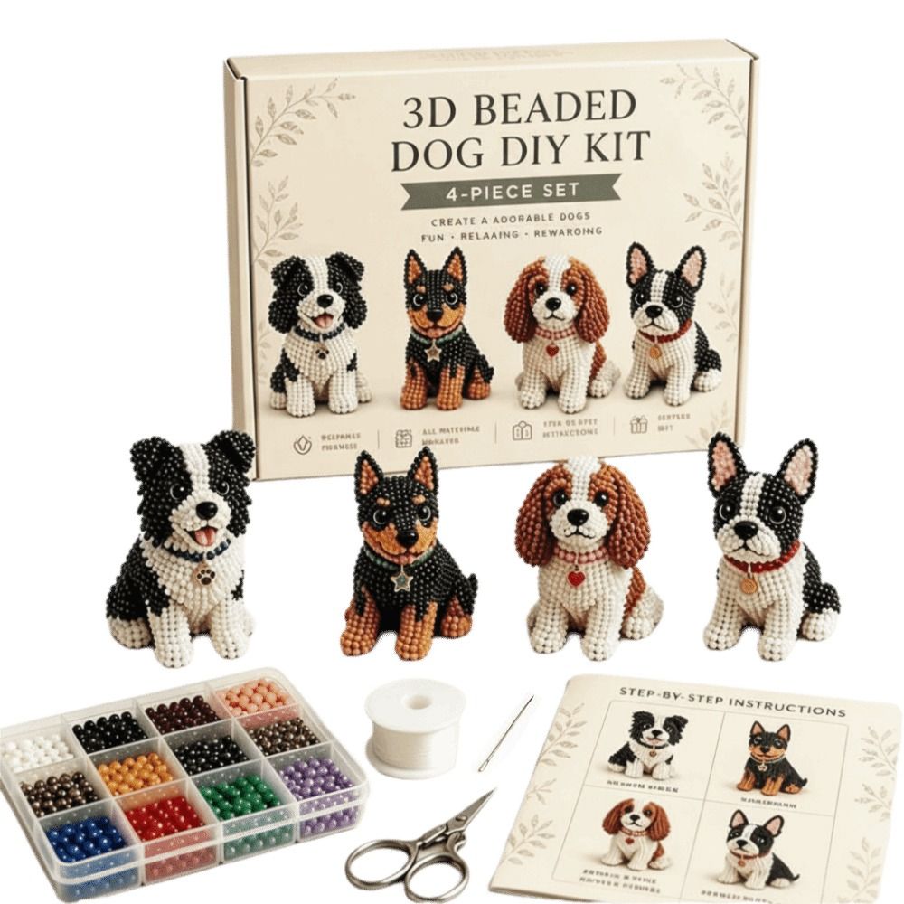 Kit Manik-Manik 3D Bentuk Hewa - Art Craft Animals ulasan dan harga