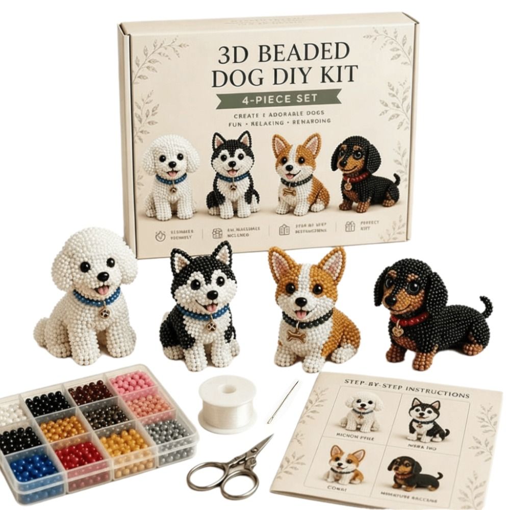 Kit Manik-Manik 3D Bentuk Hewa - Art Craft Animals ulasan dan harga