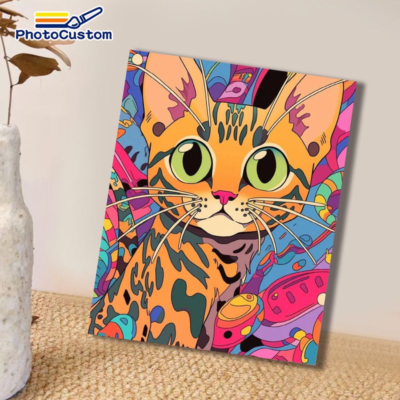 Lukisan Kucing Jahe PhotoCusto - Art Craft Easy Ideas ulasan dan harga