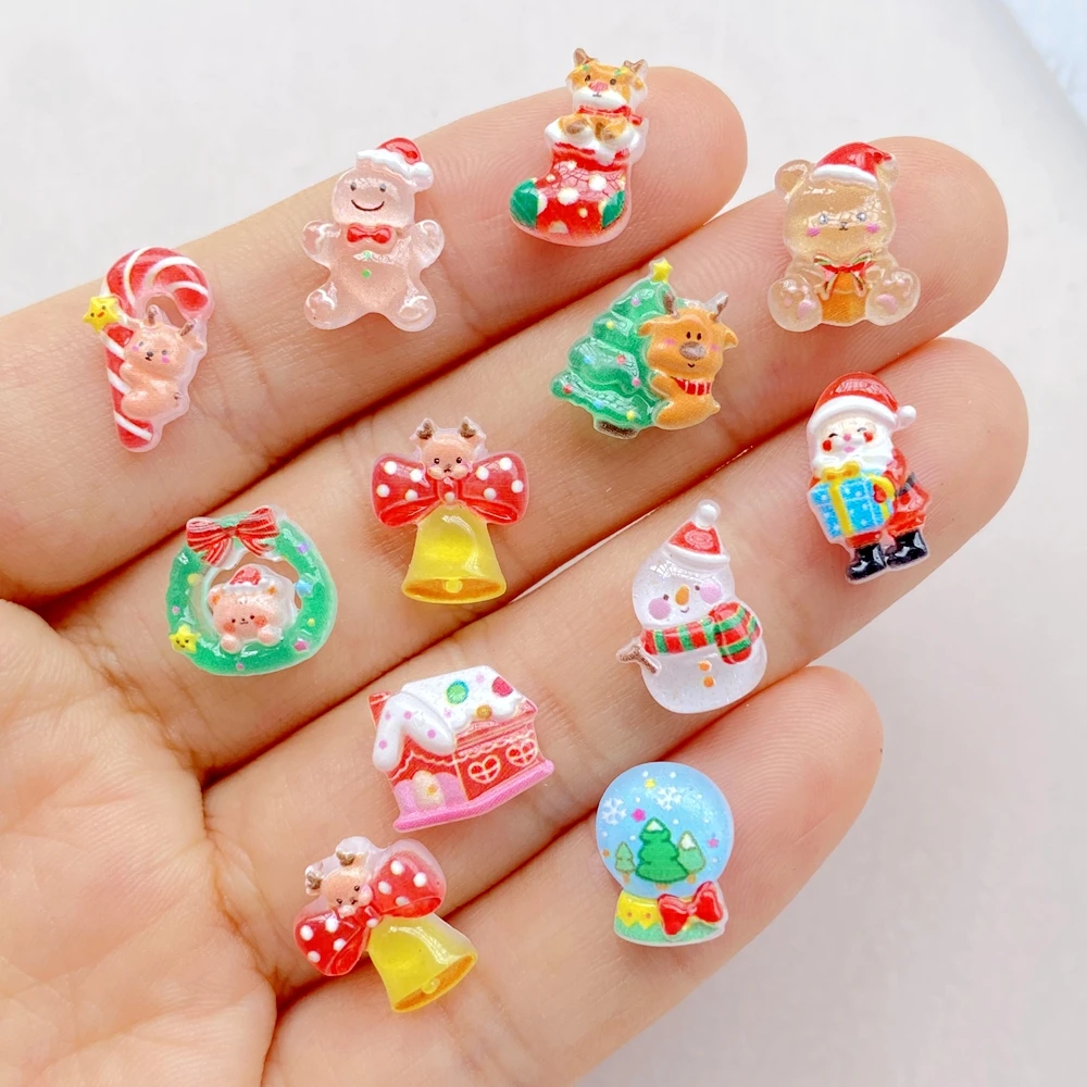 50 buah Resin kartun Mini Nata - Art Craft Christmas Tree ulasan dan harga