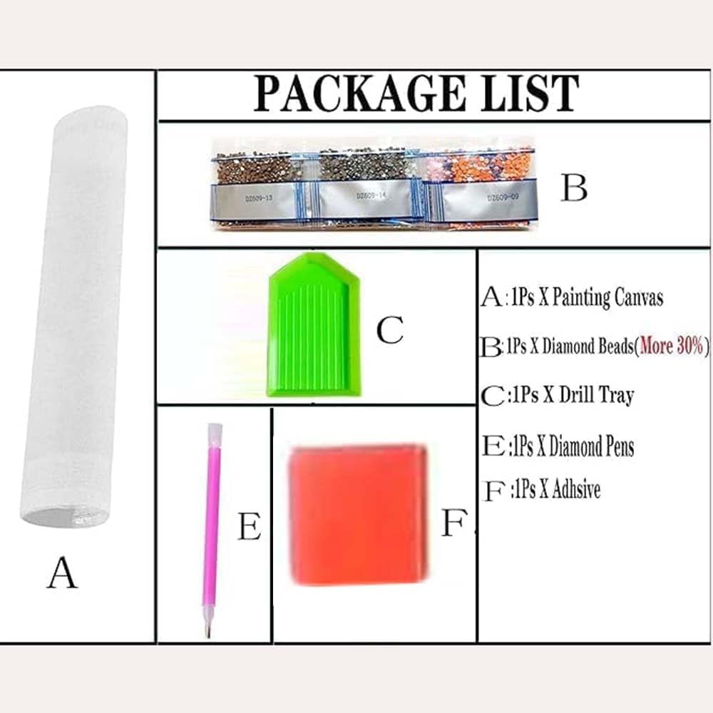 Kit Lukisan Berlian Bentuk Khu - Art Craft Animals ulasan dan harga