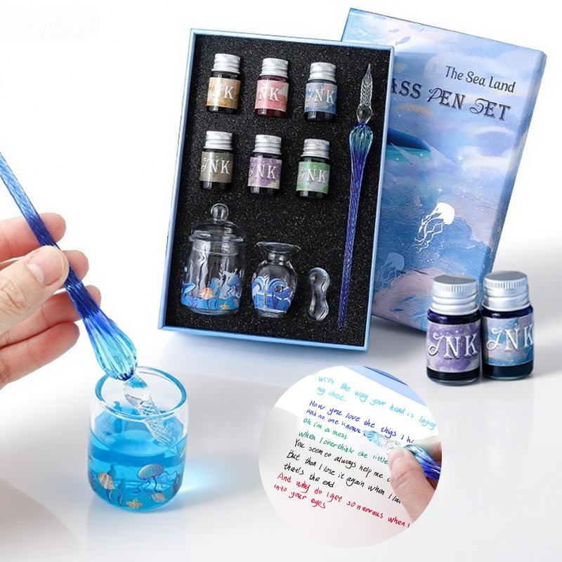 10 Buah Set Pena Celup Seri La - Calligraphy Pen Set ulasan dan harga