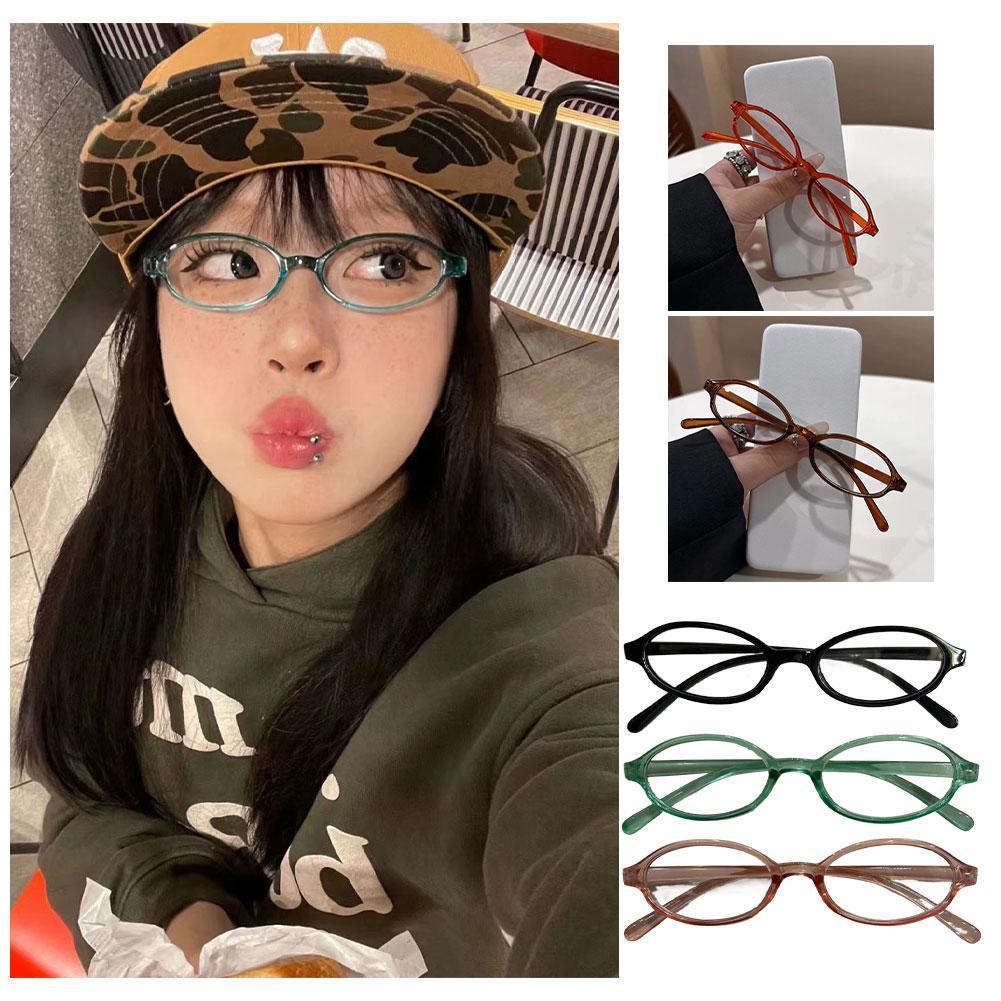 Kacamata Oval Retro Wanita Y2K - Art Craft Glasses ulasan dan harga