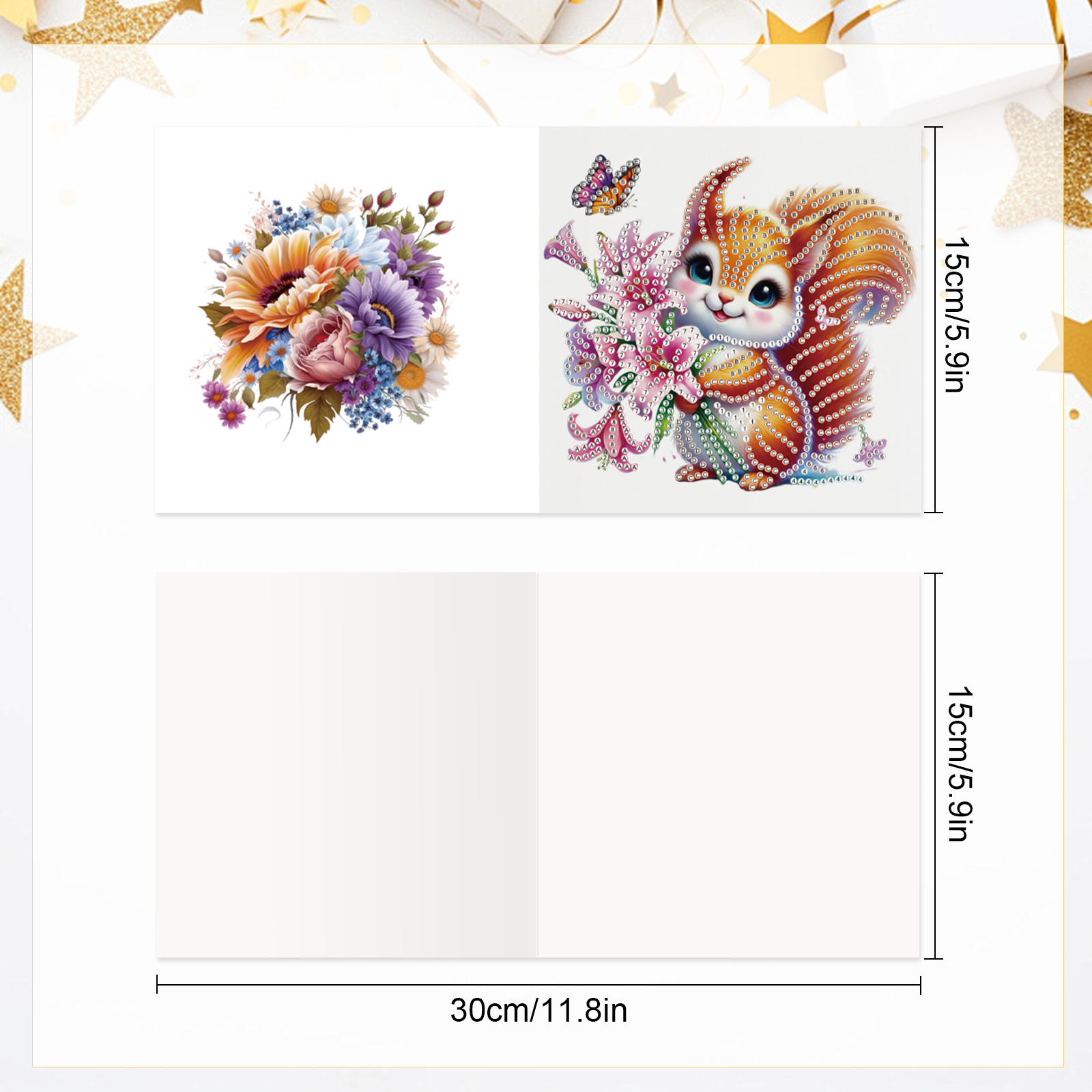 6 buah kit kartu ucapan lukisa - Art Craft Animals ulasan dan harga