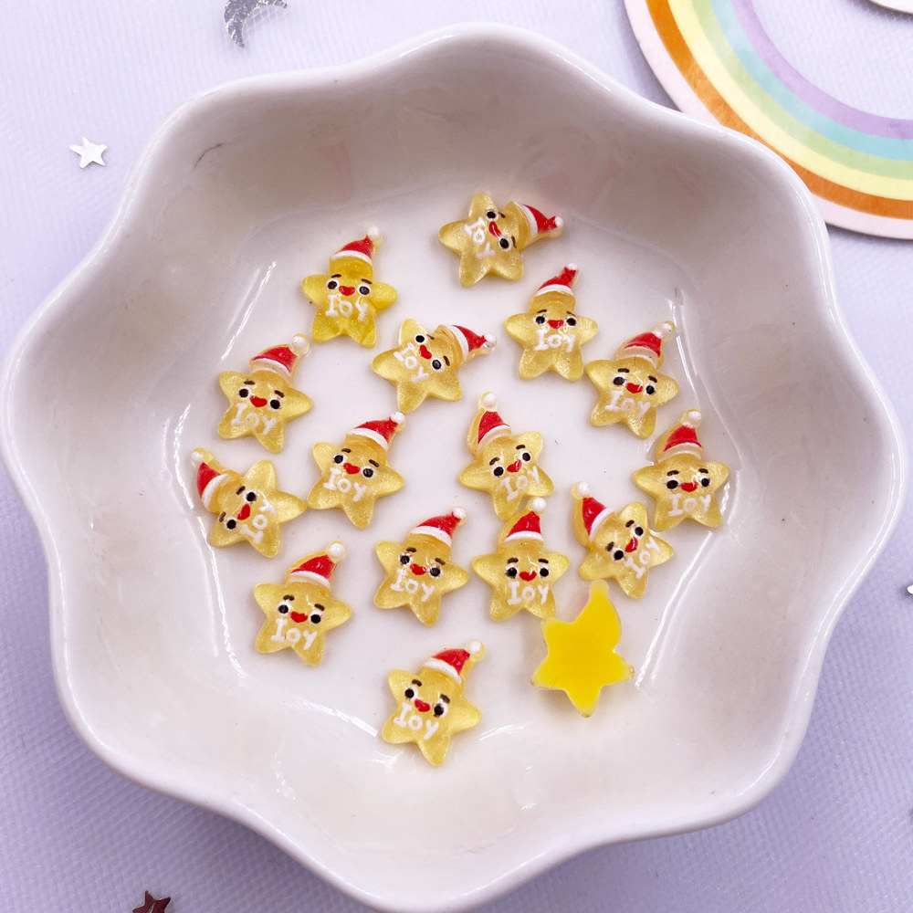 50 buah Resin Mini warna-warni - Art Craft Christmas Tree ulasan dan harga