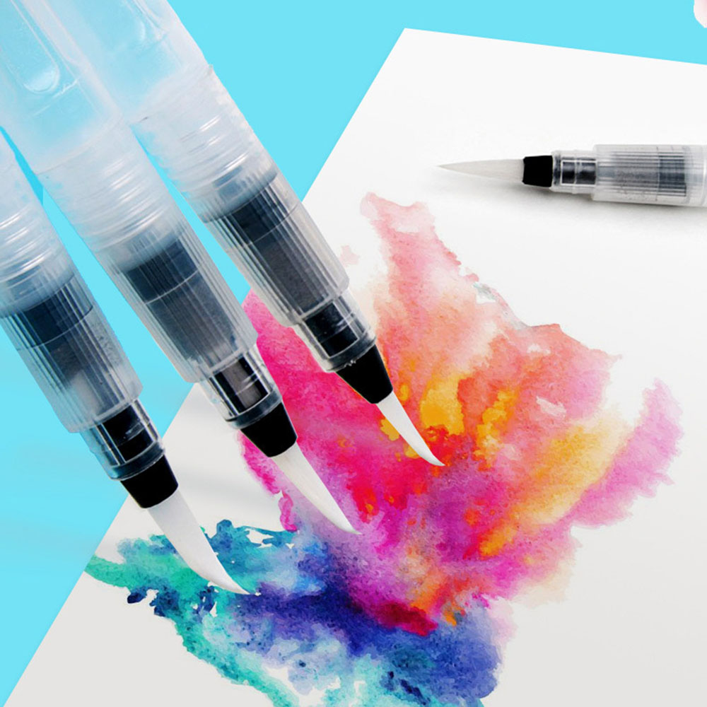 6Pcs/set Pena Kuas Isi Ulang U - Calligraphy Pen Set ulasan dan harga