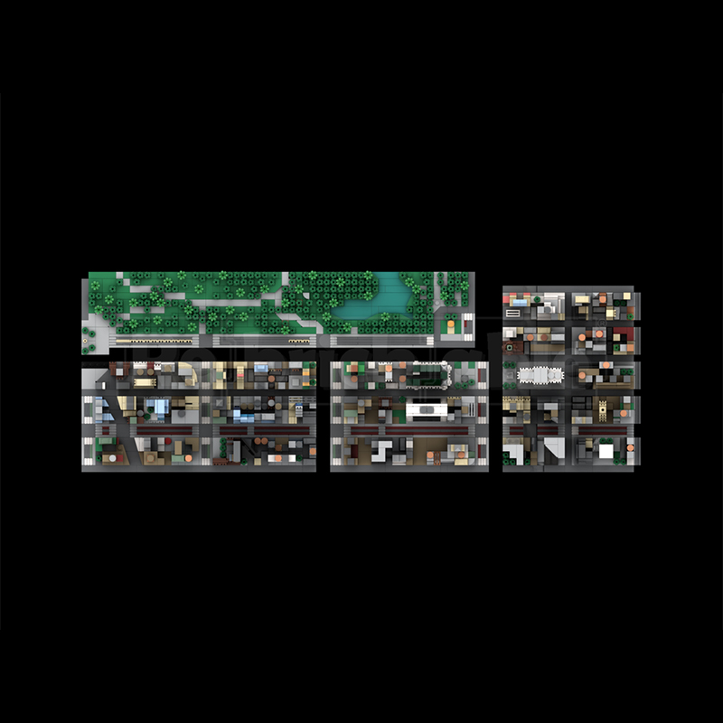4313pcs MOC Central Park Billi - Art Craft Nyc ulasan dan harga