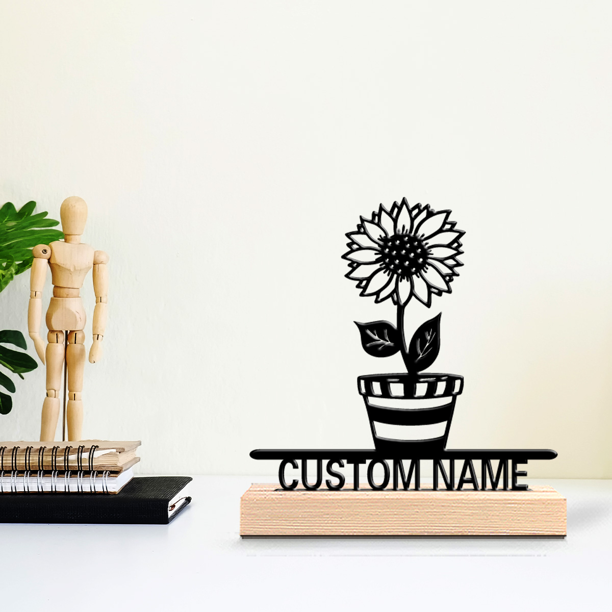 1pc Patung Logam Nama Kustom B - Art Craft Wood ulasan dan harga