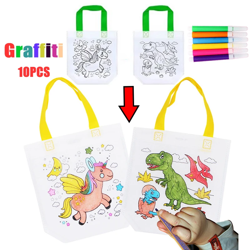 1-10pcs Set Tas DIY Graffiti d - Art Craft Notebook ulasan dan harga