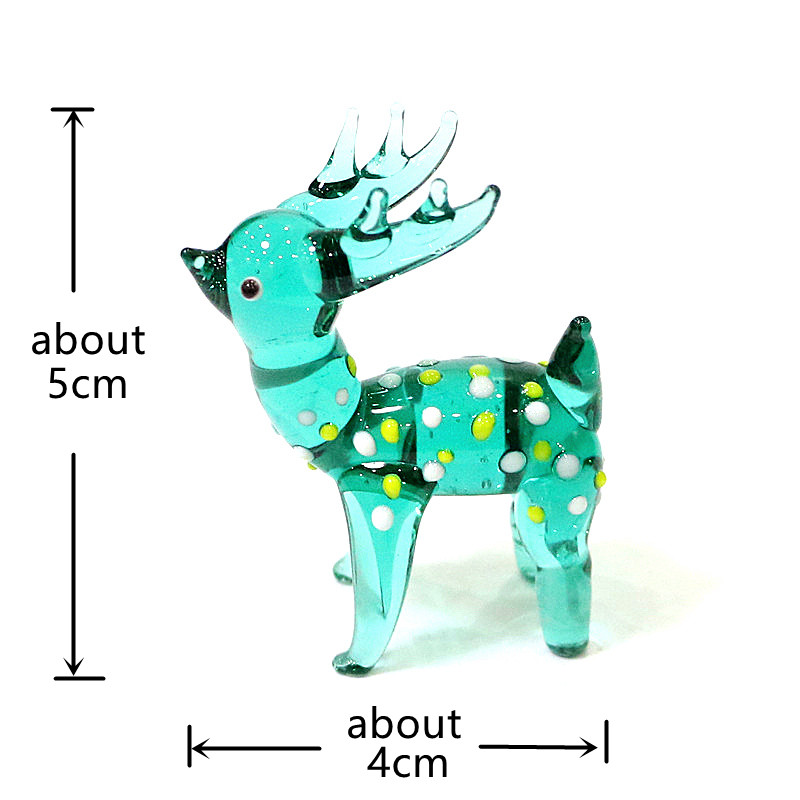 Figurin Rusa Natal Kaca Lucu K - Art Craft Display ulasan dan harga