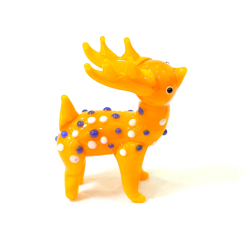 Figurin Rusa Natal Kaca Lucu K - Art Craft Display ulasan dan harga