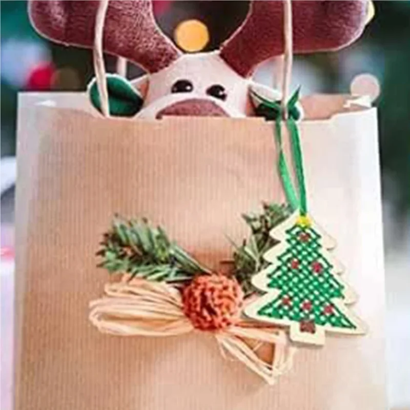 10Pcs Kit Sulaman Silang DIY B - Art Craft Christmas Tree ulasan dan harga