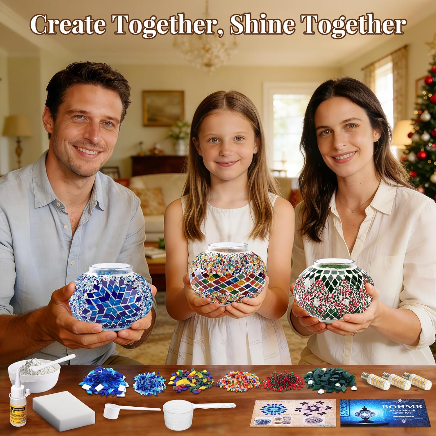 Kit Lampu Mosaik Turki 3 Globe - Art Craft And ulasan dan harga