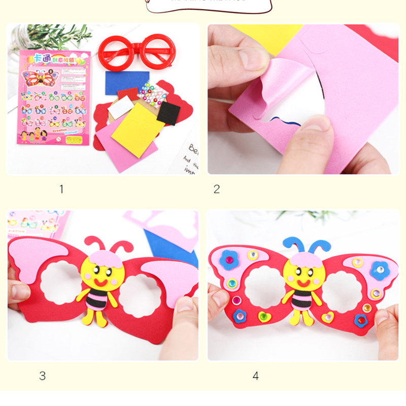 2/6/12 Set Kartun EVA Berlian  - Art Craft Glasses ulasan dan harga