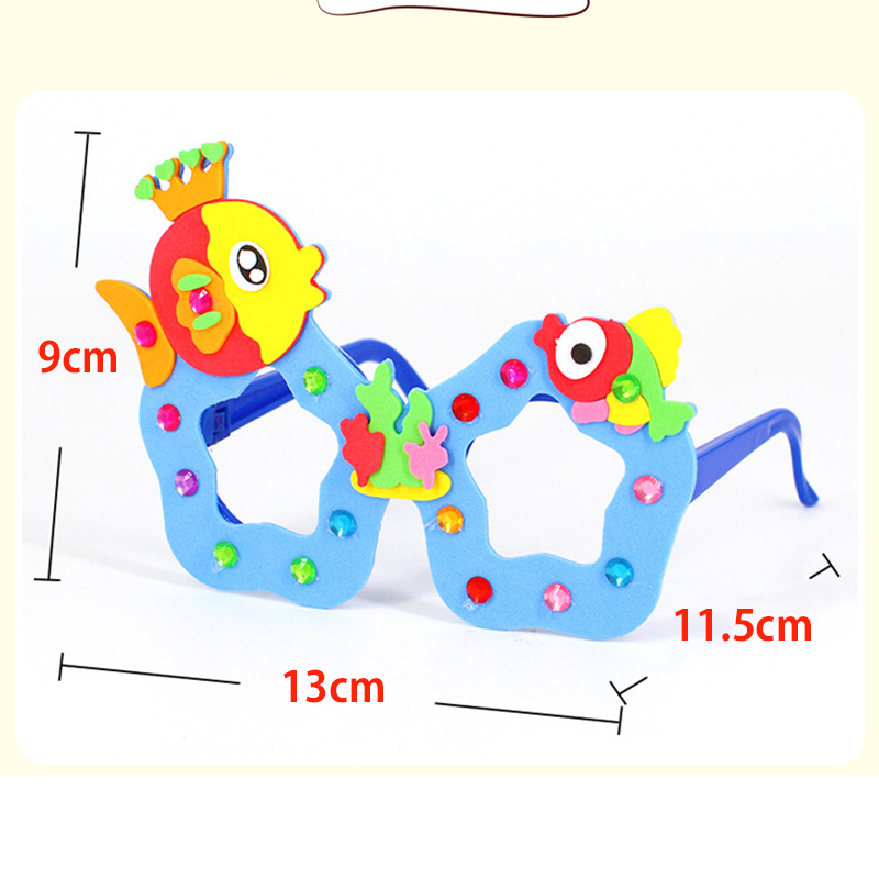 2/6/12 Set Kartun EVA Berlian  - Art Craft Glasses ulasan dan harga