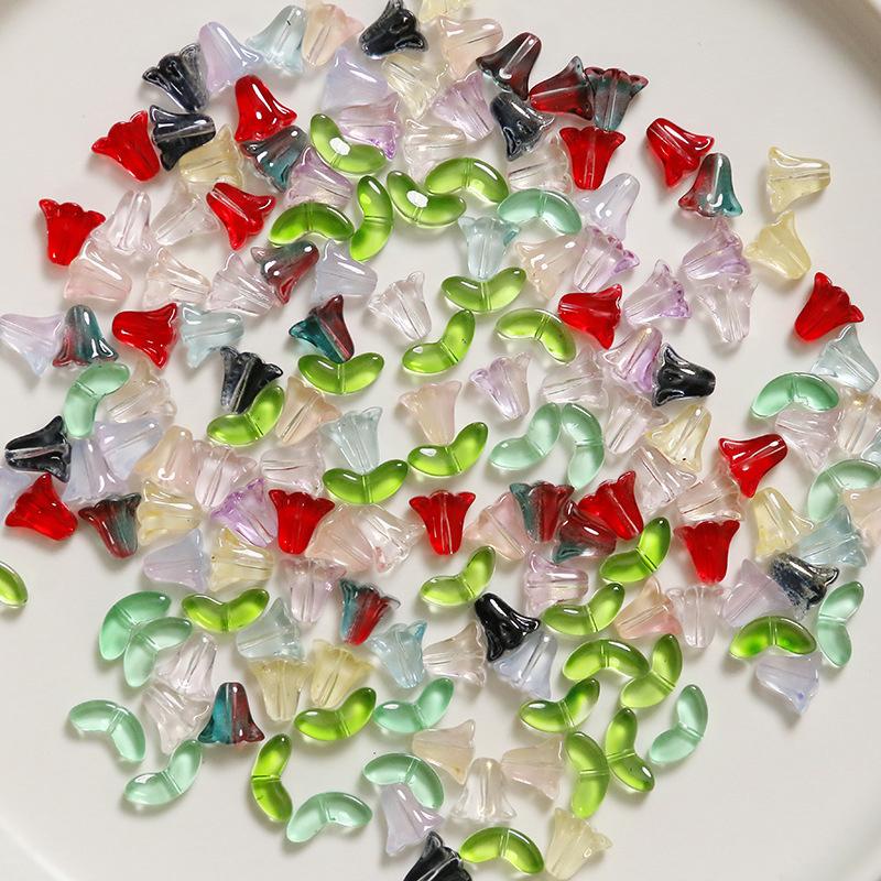 Manik-manik Bunga Lampwork 30P - Art Craft Usa ulasan dan harga