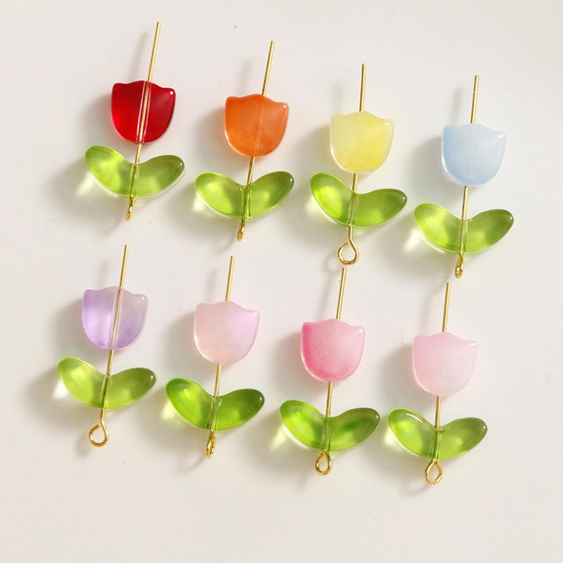 Manik-manik Bunga Lampwork 30P - Art Craft Usa ulasan dan harga